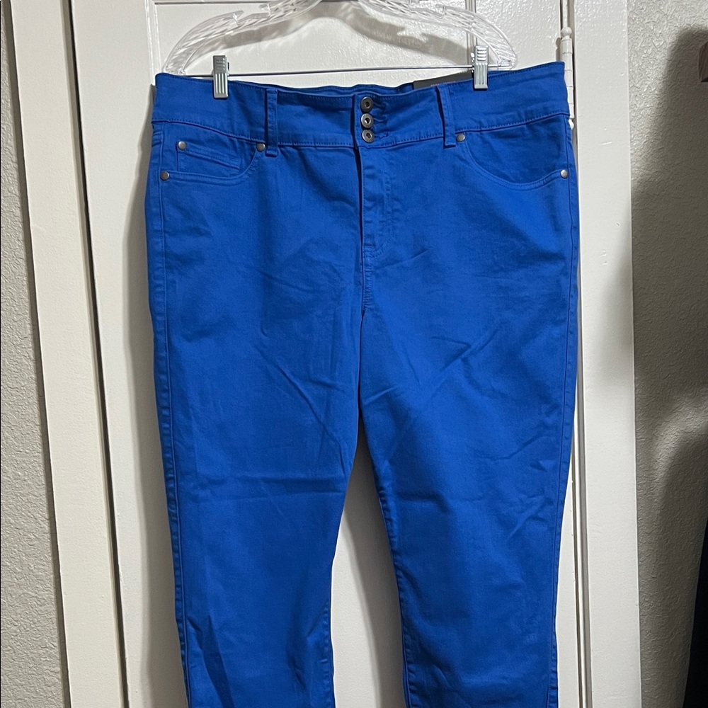 Torrid Bright Blue Skinny Jeans